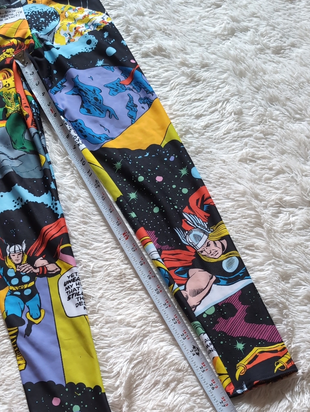 NWT Blackmilk Marvel Thor Rainbow Bridge Hooded Zip Jumpsuit Snugglesuit Small - Picture 16 of 16